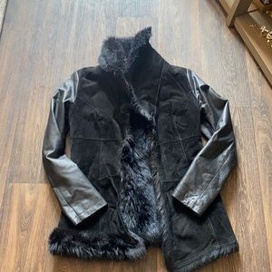 Suede Sherling Coat